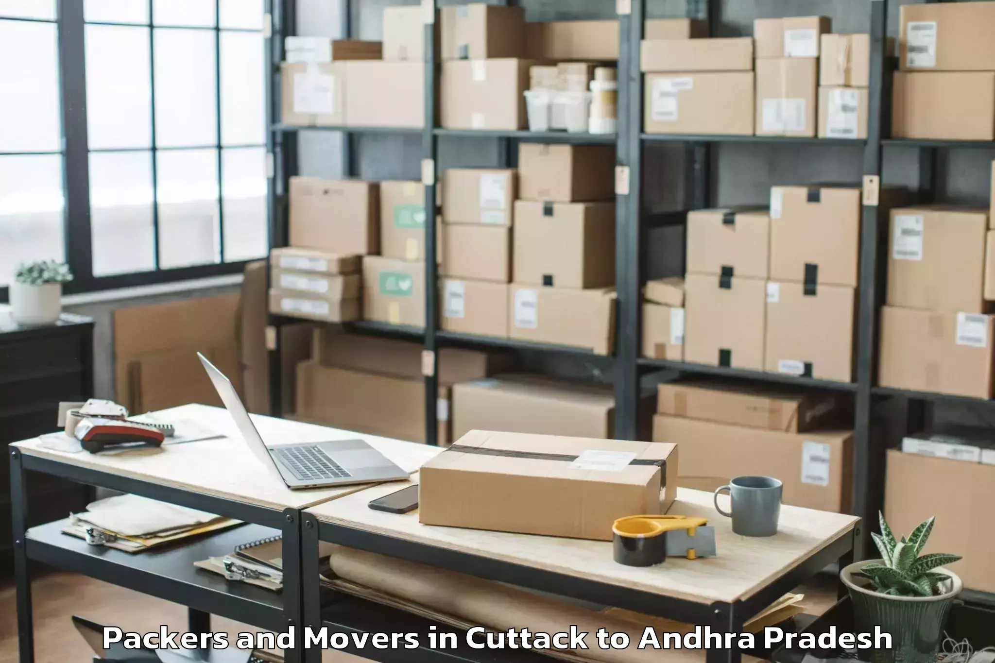 Trusted Cuttack to Mandapeta Packers And Movers